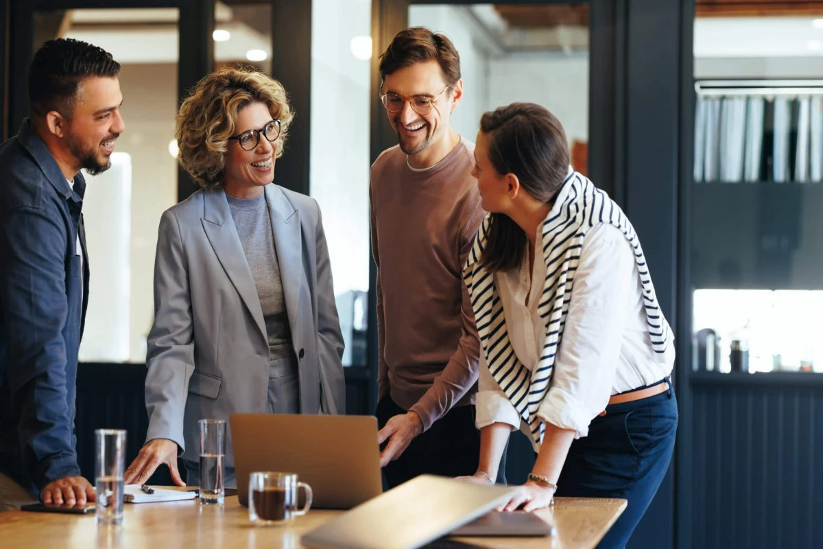 Group,Of,Business,People,Having,A,Meeting,In,A,Tech